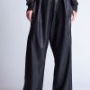 Women Francesca Marchisio Pants & Shorts | Francesca Marchisio-Cozy Trouser: Black