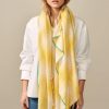 Women Bellerose Scarves | Bellerose-Sedalia Scarf: Yellow Check