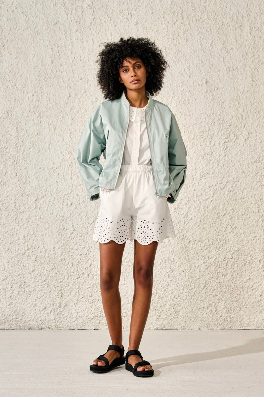 Women Bellerose Outerwear | Bellerose-Heyden Jacket: Aqua