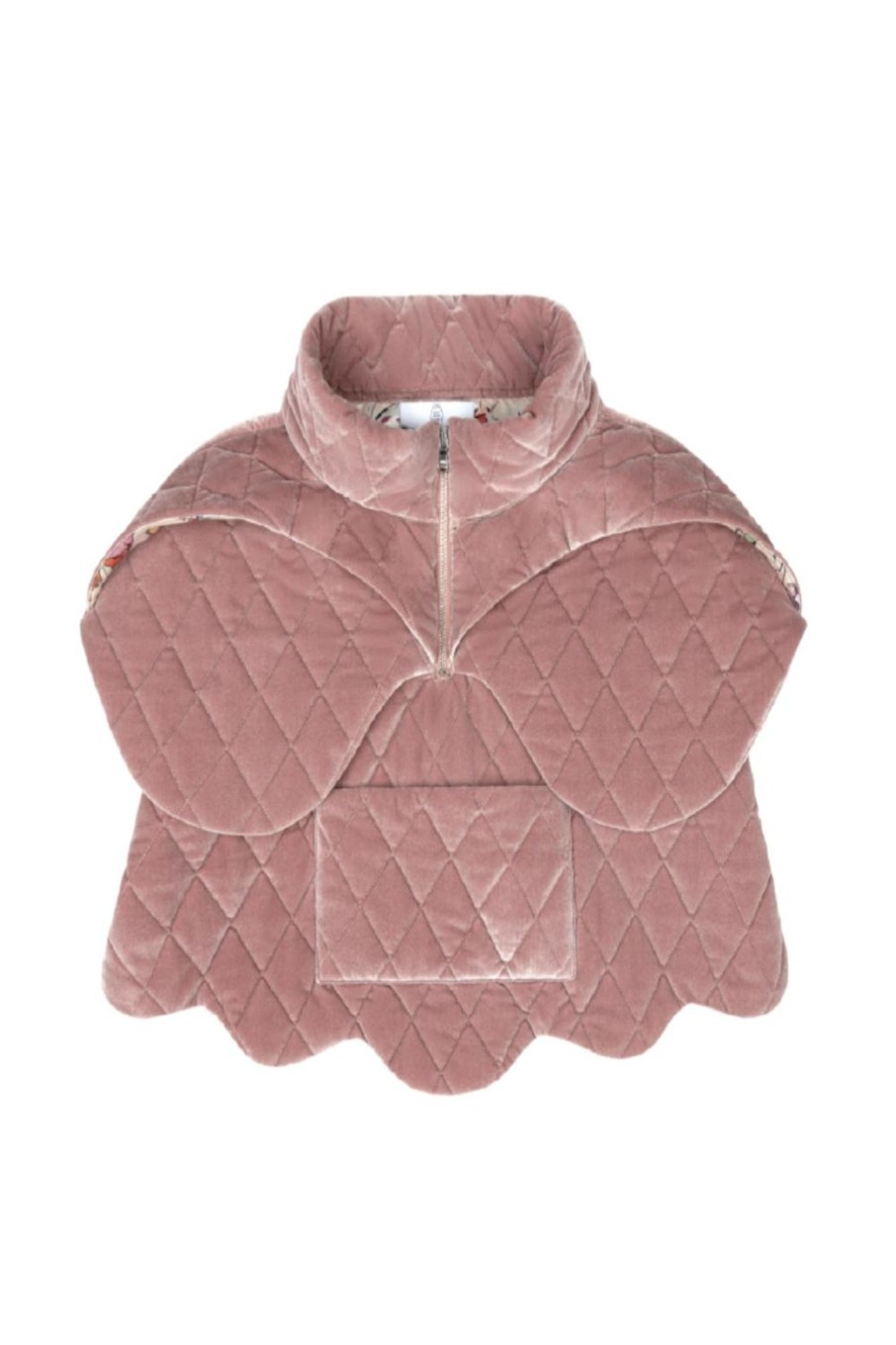 Women Dauphinette Tops | Dauphinette-Velvet Orchid Zip Up: Rosewood