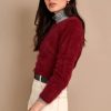 Women Bellerose Sweaters | Bellerose-Datti Angora Sweater: Cerise