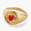 Women Les Nereides Jewelry | Les Nereides-Red Heart Solitaire Ring