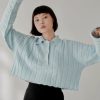 Women Rus Sweaters | Rus-Ototo Polo Sweater: Light Blue