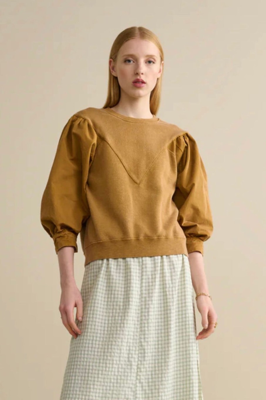 Women Bellerose Sweaters | Bellerose-Vrida Sweatshirt: Tobacco