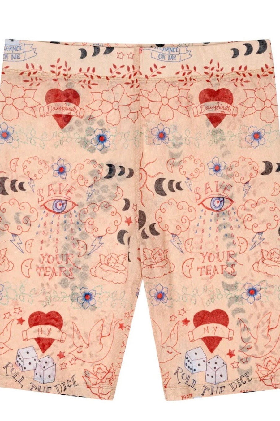 Women Dauphinette Pants & Shorts | Dauphinette-Mesh Bike Shorts: Tattoo You