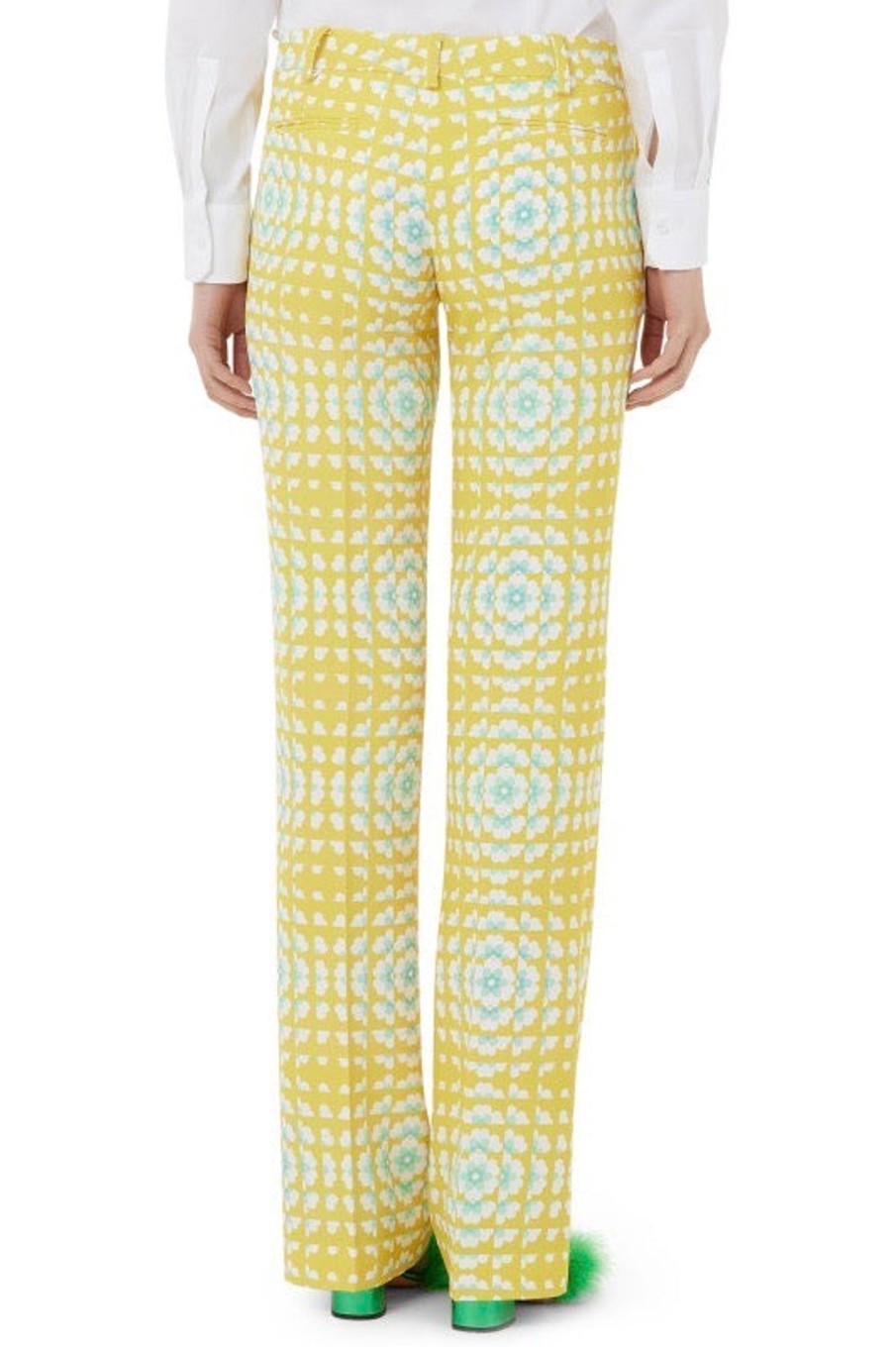 Women Vivetta Pants & Shorts | Vivetta-Flower Trousers: Yellow