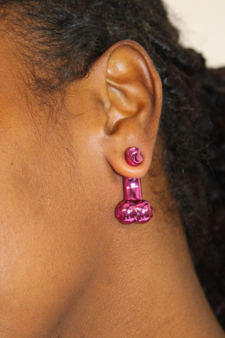 Women Vivetta Jewelry | Vivetta-Penis Earrings: Pink