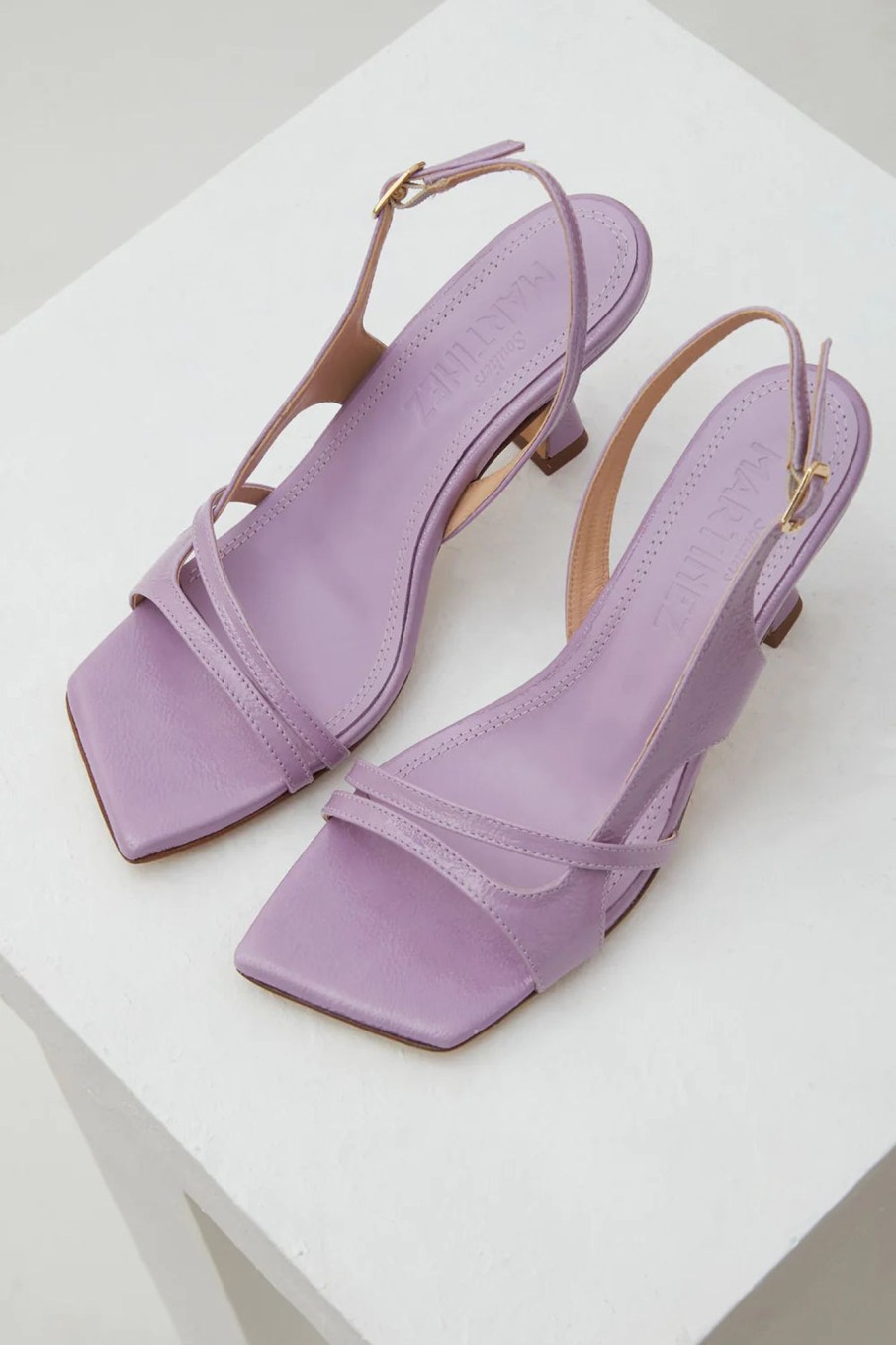 Women Souliers Martinez | Souliers Martinez-Algar Sandal: Lavanda Patent Leather