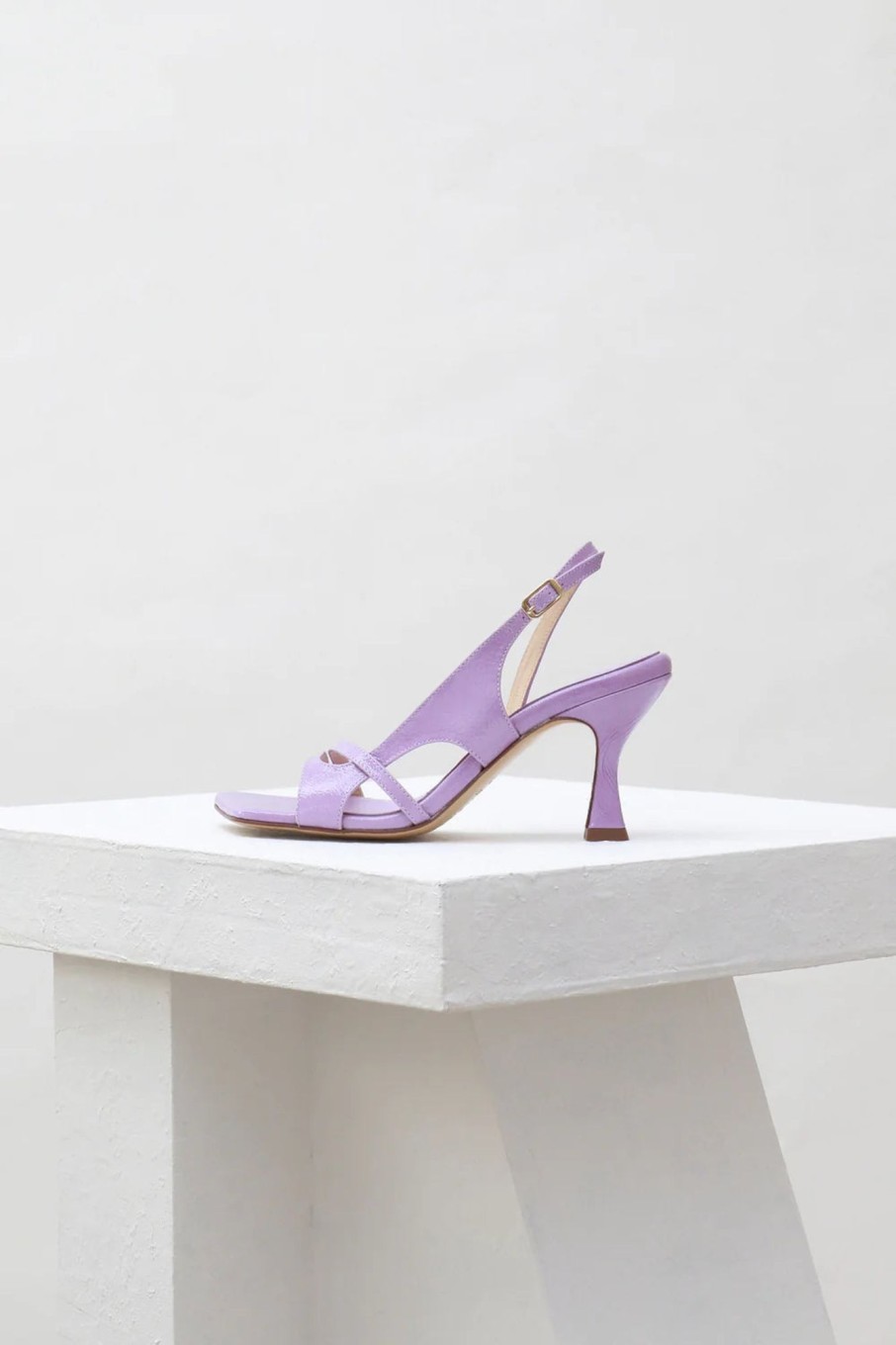 Women Souliers Martinez | Souliers Martinez-Algar Sandal: Lavanda Patent Leather