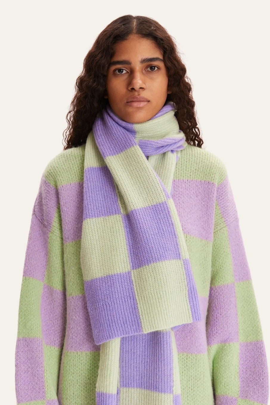 Women Stine Goya Scarves | Stine Goya-Orphea Scarf: Lavender Fog