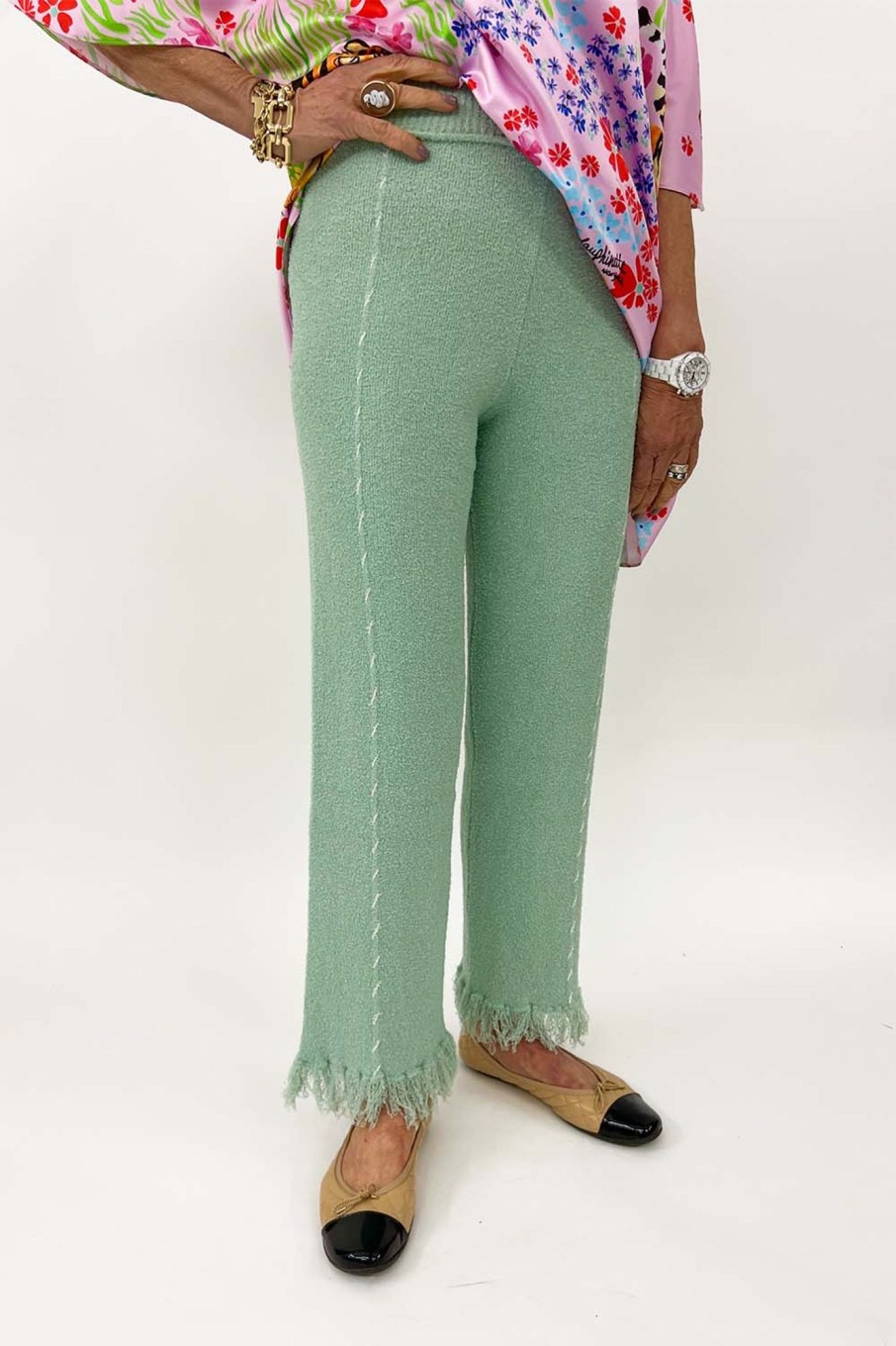 Women Rus Pants & Shorts | Rus-Hoki Pant: Pastel Green