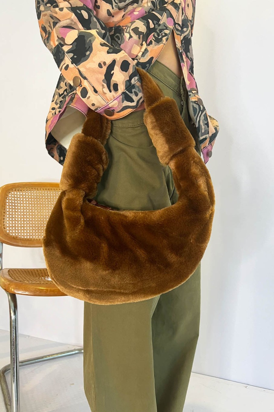 Women Stine Goya Bags | Stine Goya-Julius Bag: Brown Fur