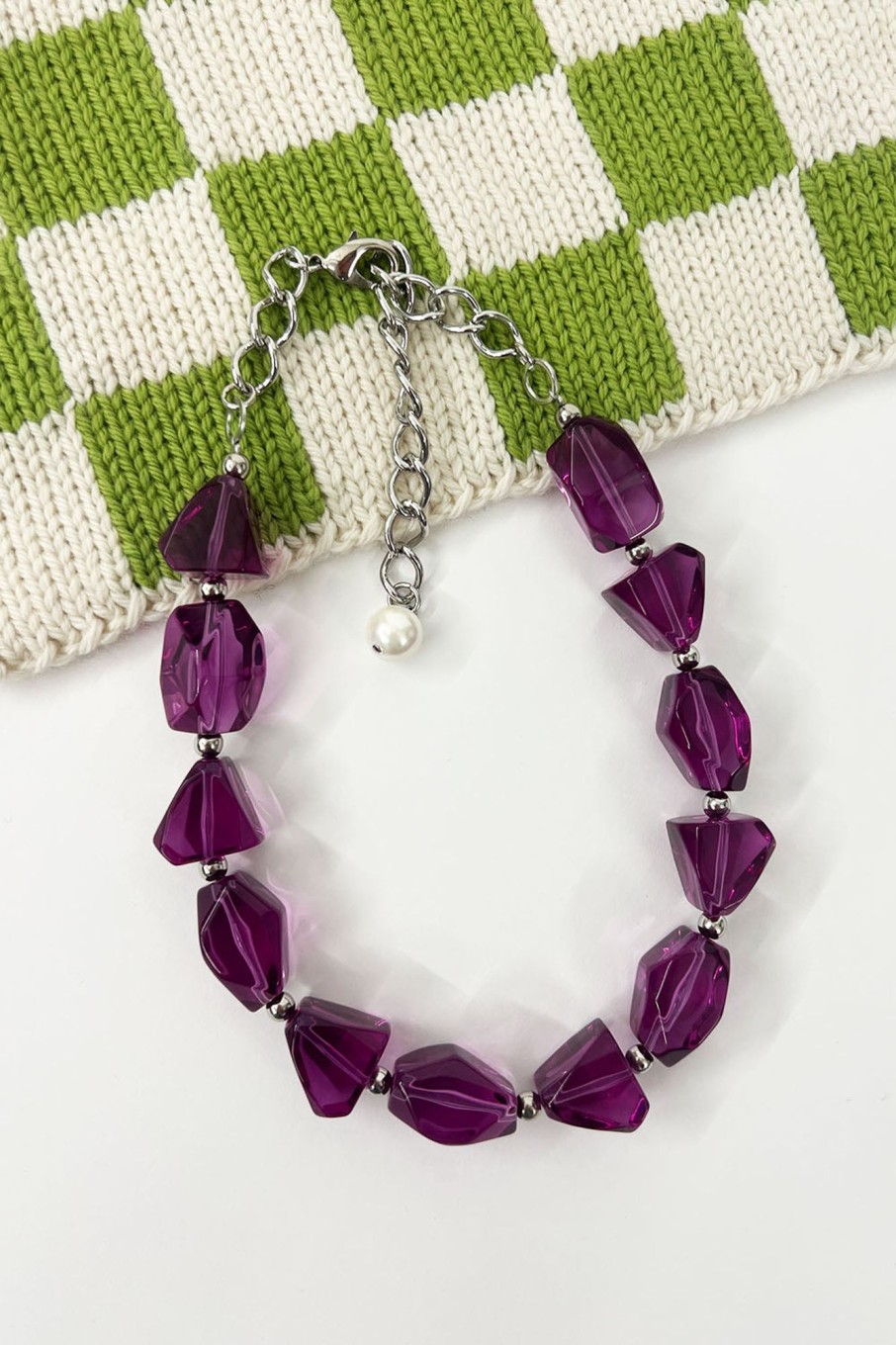 Women Rachel Comey Jewelry | Rachel Comey-Anja Necklace: Clear Purple