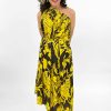 Women No. 21 Dresses | No. 21-One Shoulder Dress: Flower Print