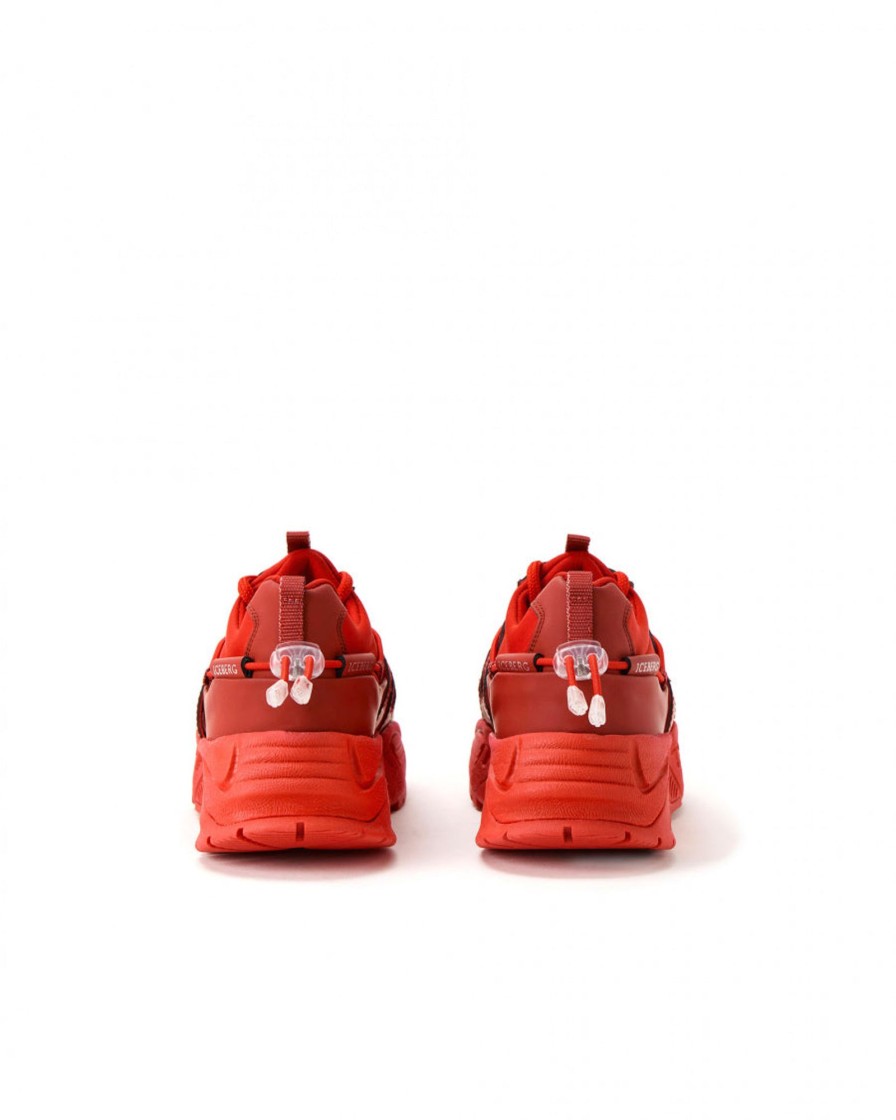 Women Iceberg | Iceberg-Red Chunky Trainers