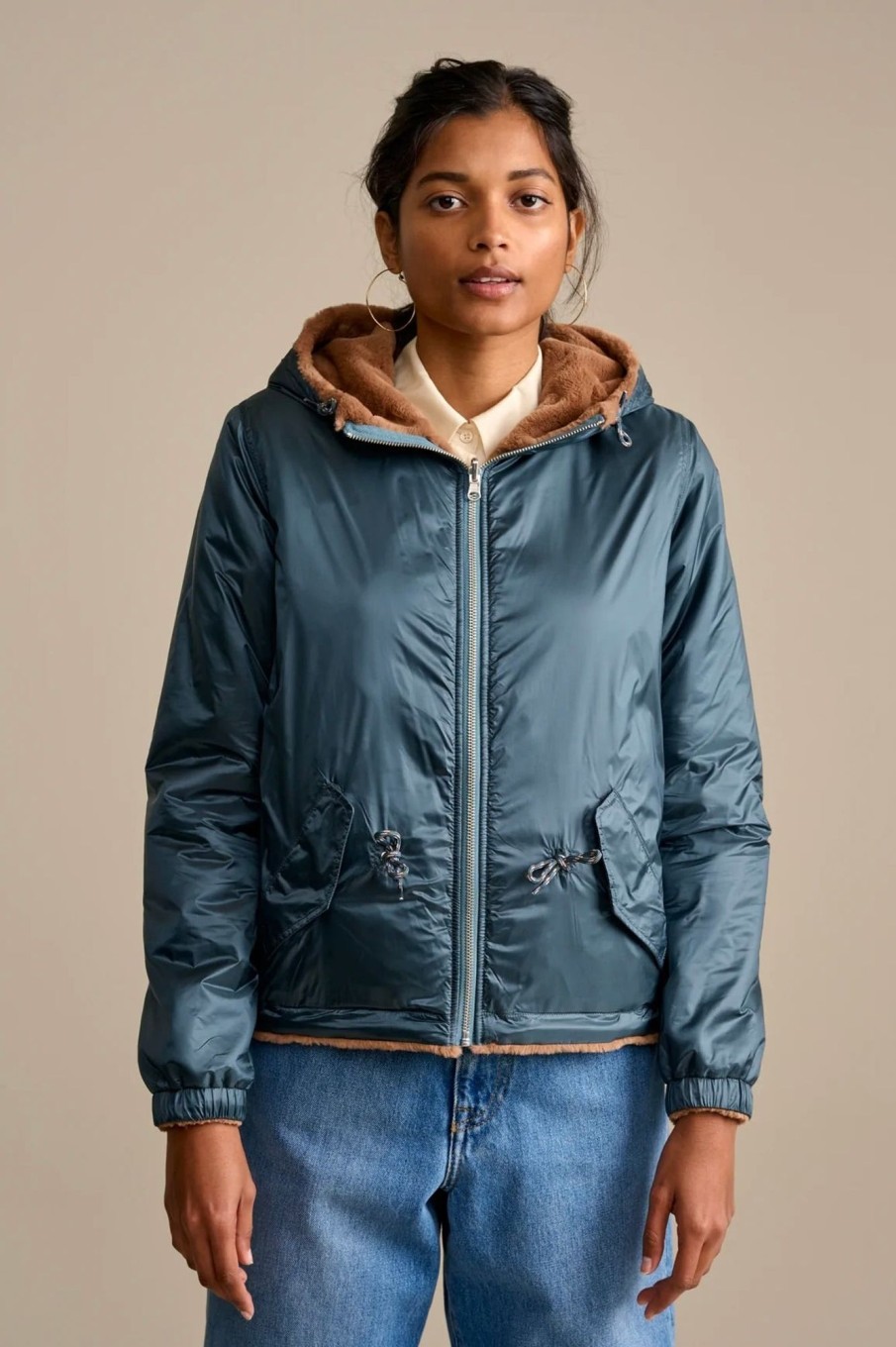 Women Bellerose Outerwear | Bellerose-Apache Jacket: Dove