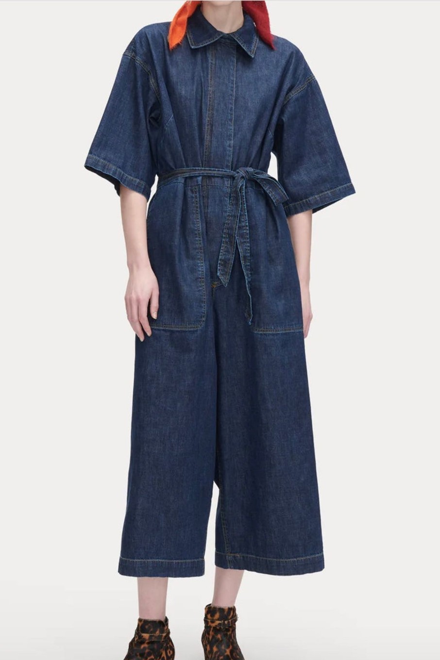 Women Rachel Comey Jumpsuits & Rompers | Rachel Comey-Marcelino Jumpsuit: Dark Indigo