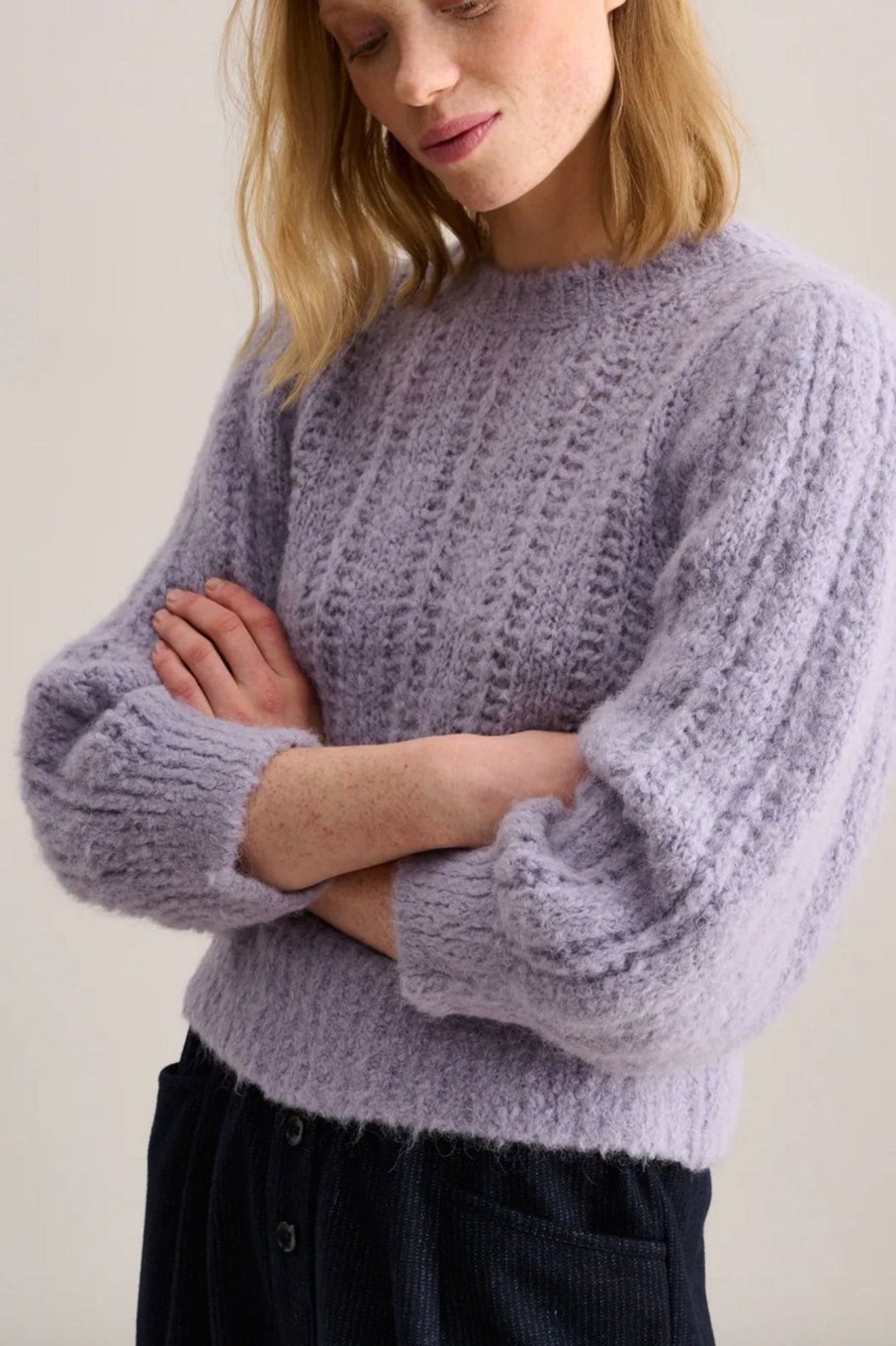 Women Bellerose Sweaters | Bellerose-Abohy Sweater: Aster